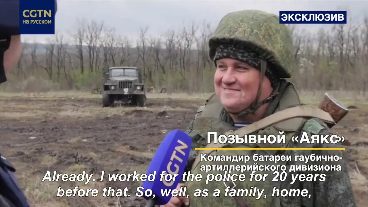D-20 Howitzers Of The DPR Are Shelling Ukrainian Positions Near Marinka