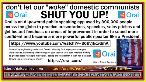 don't let our "woke" domestic communists SHUT YOU UP