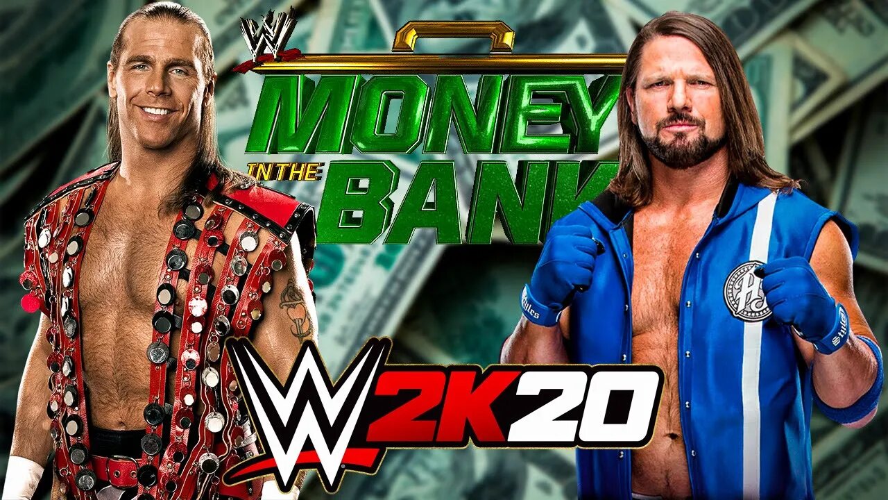 Shawn Michaels Vs. AJ Styles - WWE Money in the Bank! - WWE 2K20 Gameplay - PC