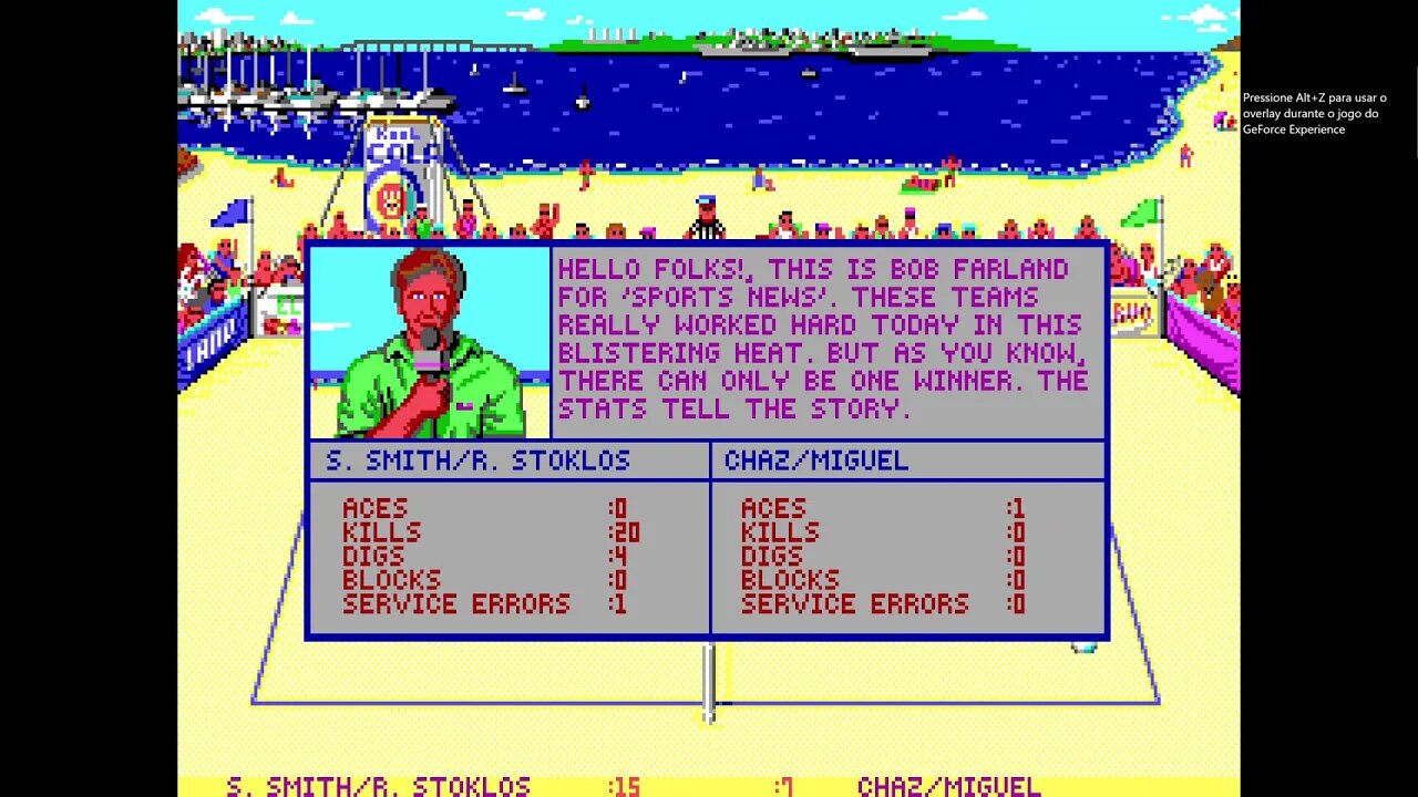 Kings of the Beach - MS-DOS - 1988 - Electronic Arts - Action/Sports - Volleyball