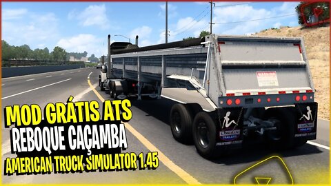 ▶️REBOQUE CAÇAMBA LUFKIN AMERICAN TRUCK SIMULATOR 1.45