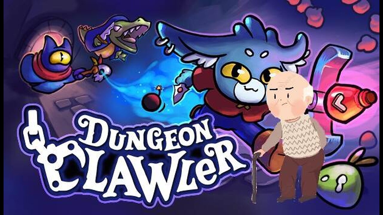 Old man plays Dungeon Clawler poorly