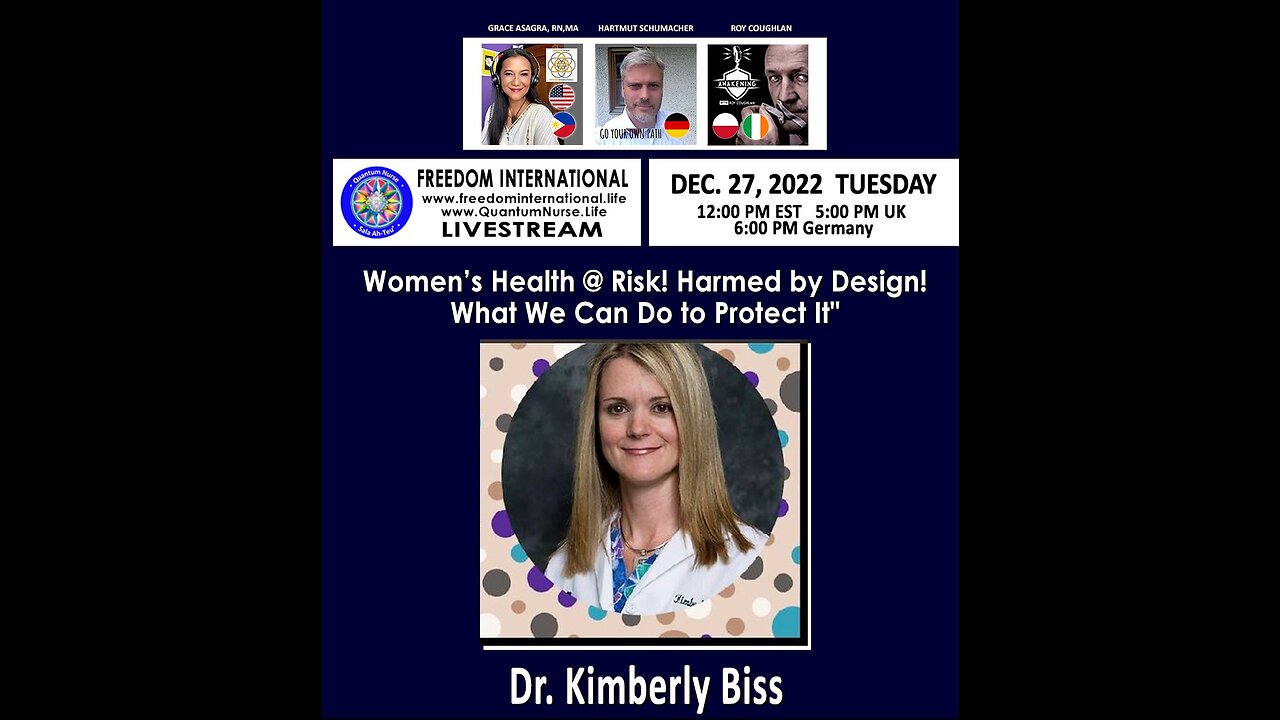 #195 "Women's Health @ Risk! Harmed By Design! What We Can Do To Protect It" - Dr. Kimberly Biss