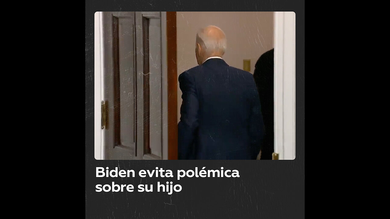 Joe Biden abandona rueda de prensa tras ser preguntado sobre su hijo Hunter