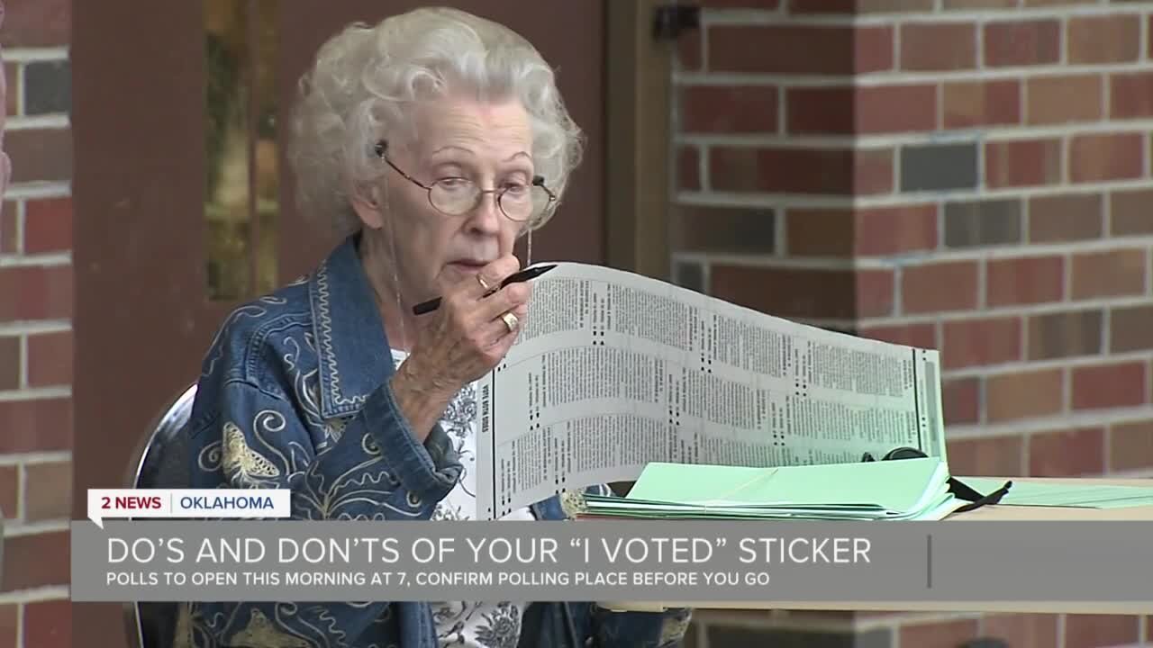 Do's and don'ts of your "I Voted" sticker