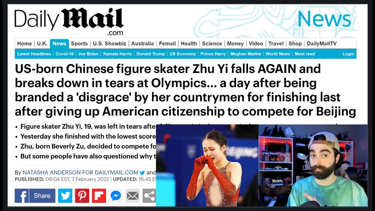 Cry MORE, Commie! US-Born Athletes Win, Lose, And FALL For CHINA At Olympics!