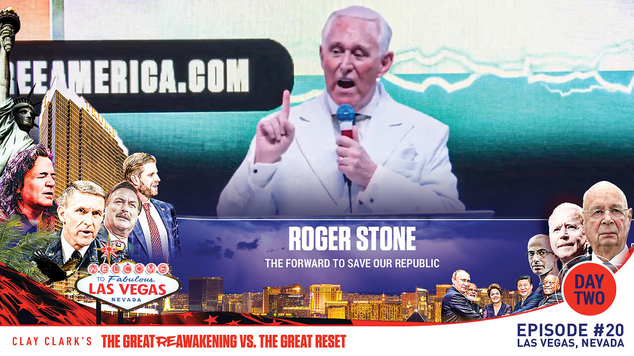 Roger Stone | The Forward to Save Our Republic | ReAwaken America Tour Las Vegas | Request Tickets Via Text 918-851-0102