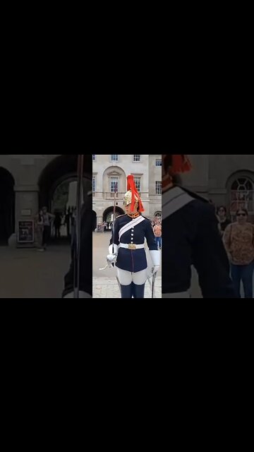 Female Queen's guard blues and royals #horseguardsparade