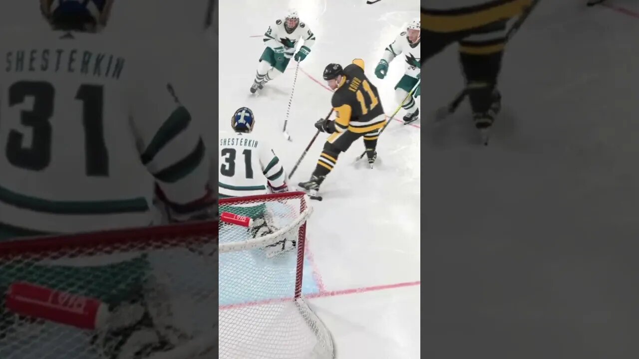 goofy ahh goal 👽 #shorts #nhl24 #hockey #nhl #fyp