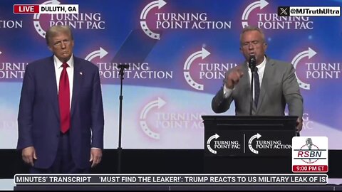 RFK Jr. & Trump send a message to Big Pharma while at Turning Point PAC MAGA rally