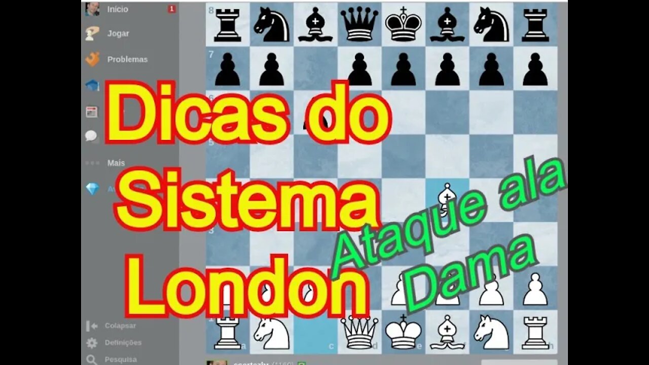 SISTEMA LONDON - XADREZ ATACANDO NA ALA DA DAMA