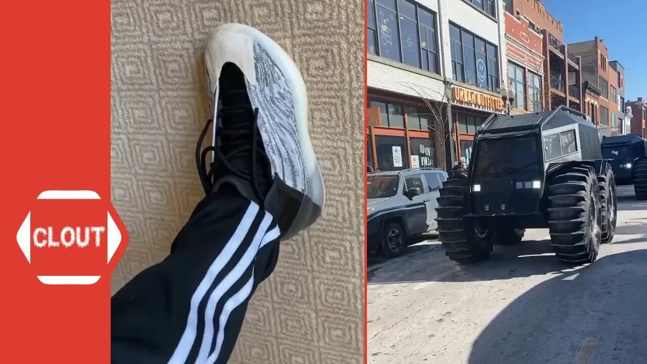 Quavo & Kanye West Give Away Free Yeezys In Chicago!