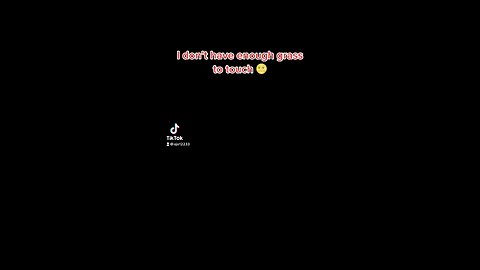 I don’t have enough grass to touch 🌝