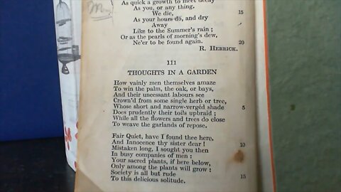 Thoughts in a Garden - A. Marvell
