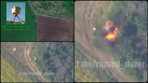 Ukrainian US supplied AN/TPQ-49 counter battery radar around Kupyansk destroyed!