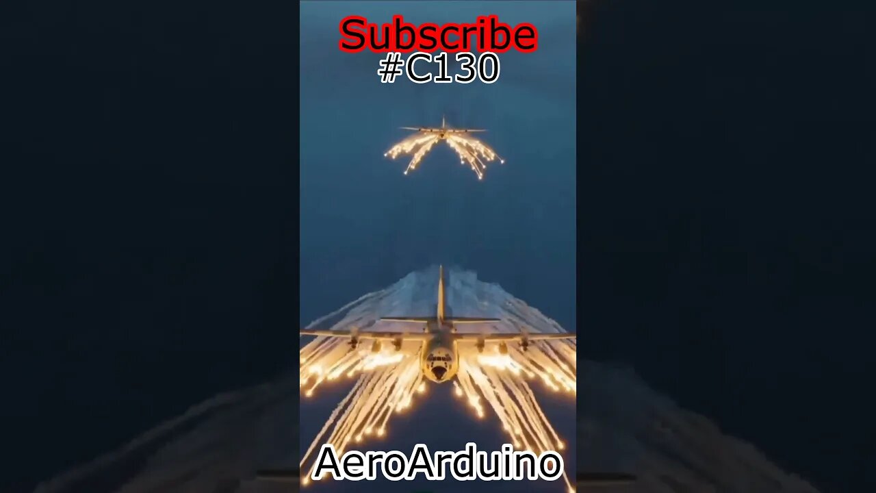 Just Saw Impressive Magical #C130 Flares Action #Flying #Aviation #AeroArduino