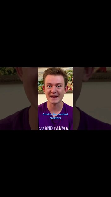 My advice for content creators