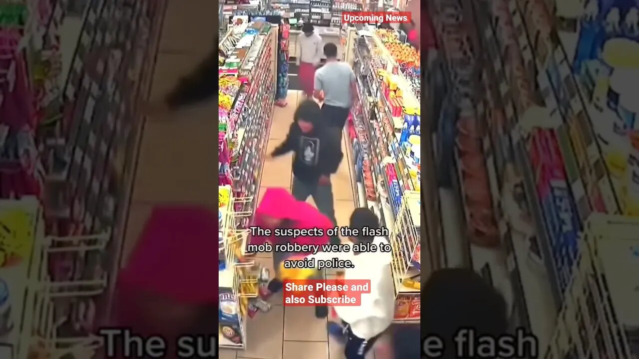 In Los Angeles, a group of robbers ransack a 7-Eleven.