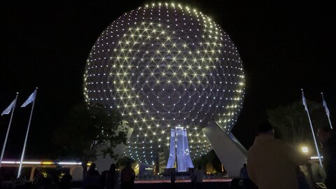 Epcot Ball with New Music from WISH