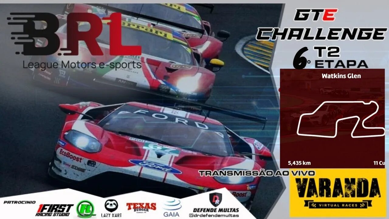 BR LEAGUE - 6a Etapa GTE - Watkins Glen - ASSETTO CORSA