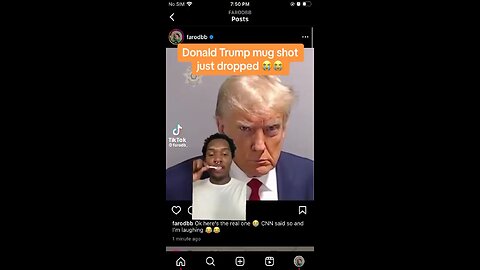 @farodbb TikTok President Trump Mugshot