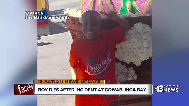 8-year-old boy pulled from Cowabunga Bay wave pool has died