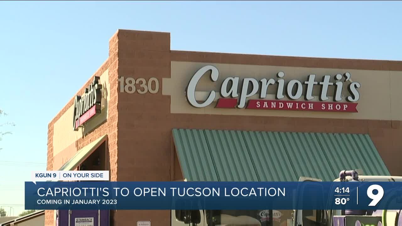 Capriotti's Sandwich Shop coming to Tucson