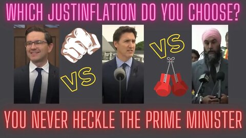 THIS HOW THE PRESS SHOULD ACT Pierre BITES back at reporter Poilievre Trudeau Singh battle inflation