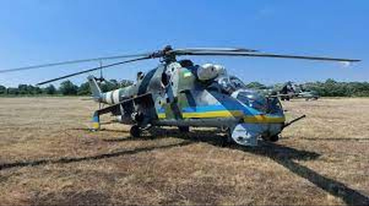Ucrania un helicóptero Mi-24 AGU fue golpeado por los rusos