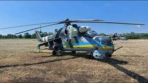 Ucrania un helicóptero Mi-24 AGU fue golpeado por los rusos