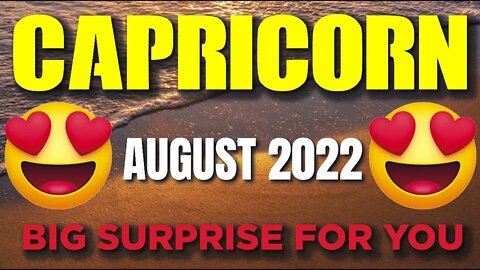 Capricorn ♑️ 😍 BIG SURPRISE FOR YOU😍 Horoscope for Today AUGUST 2022 ♑️ Capricorn tarot august 2022