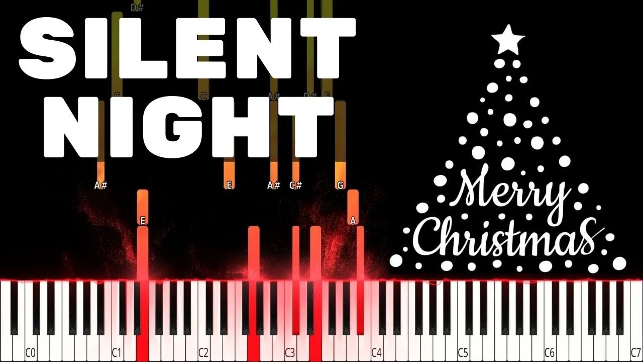 Silent Night - Misc Christmas Jazz Piano Solo Tutorial