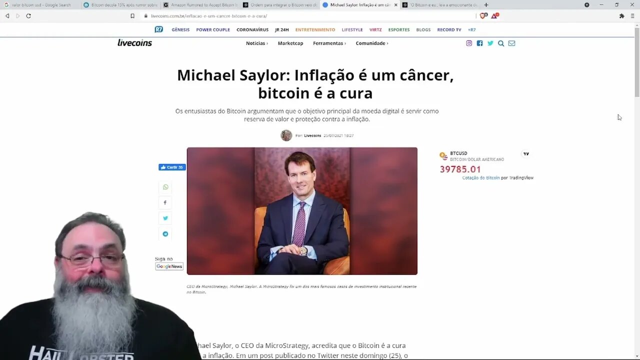 Bitcoin sobe um pouco Será porque a Amazon decidiu aceitar Bitcoin em sua loja — PETER TURGUNIEV