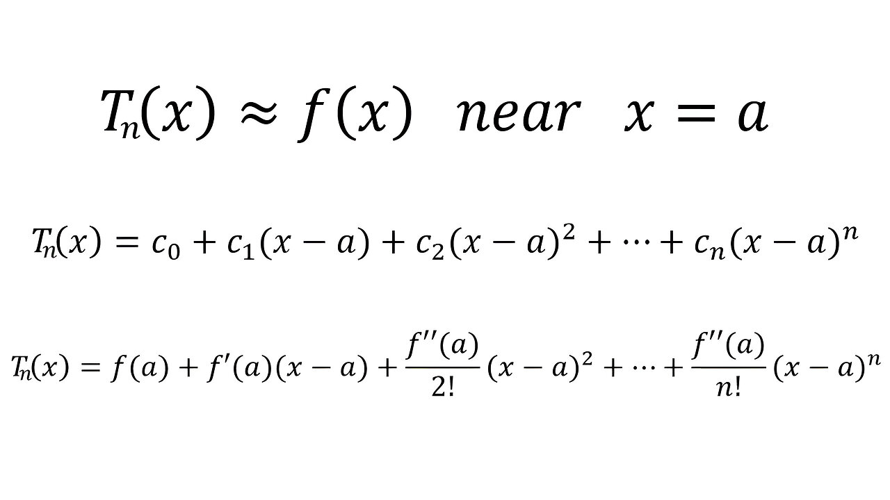 Laboratory Project: Taylor Polynomials: Question 5: Proof