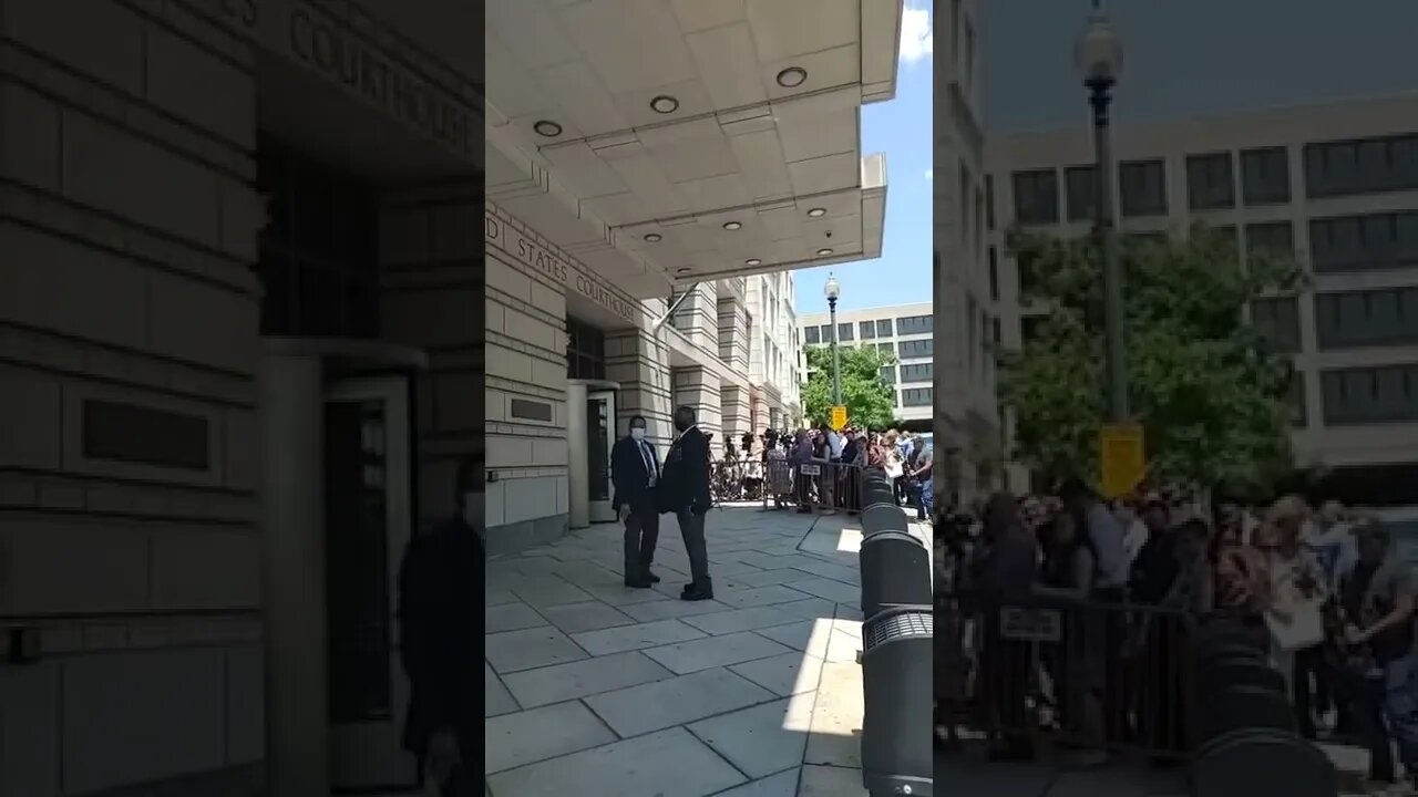 5/31/22 Nancy Drew in DC-Video 4-Outside Sussman Trial Area-Not much Going On