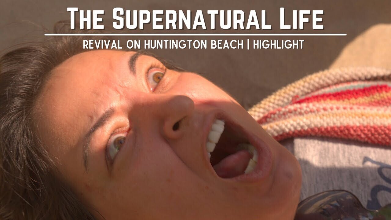 THE HOLY SPIRIT KICKED A DEMONIC SPIRIT OF INSANITY OUT OF HER ON HUNTINGTON BEACH IN CALIFORNIA!!!