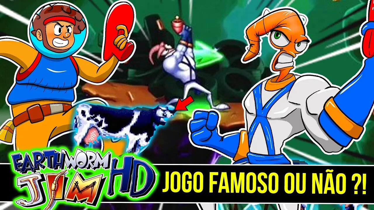 Earthworm Jim HD é REMAKE de um jogo FAMOSO sem RAZÃO | Rk Play