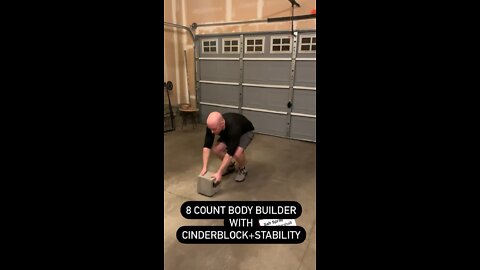 8 count body builder with cinderblock + stabilization