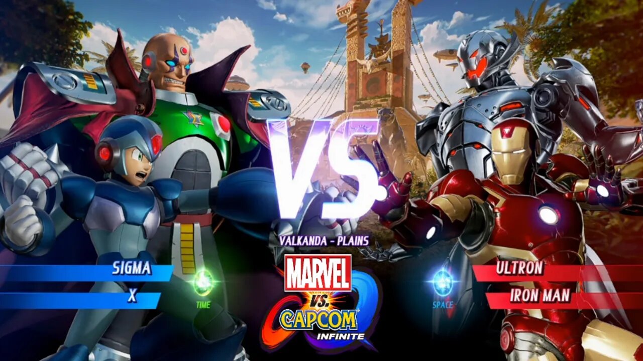 Sigma & X VS Ultron & Homem de Ferro Marvel vs Capcom Infinite