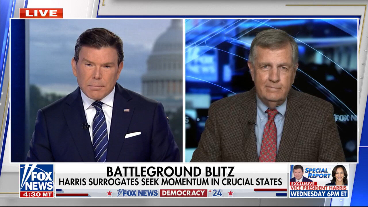 Brit Hume: Kamala Harris Has Not Done That Well On The 'Happy' Talk Shows