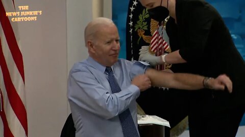 Reporter to walking away Biden: "What was more painful, the shots, or us?"