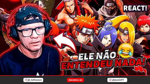 (SERÁ QUE ELE GOSTOU ?!) MEU SOGRO REAGINDO AO RAP DA AKATSUKI DO 7 MINUTOZ | [React RapNerd] 🔥