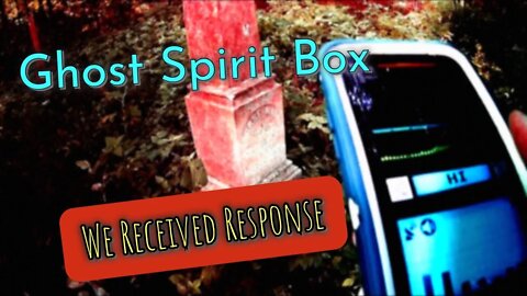 Ghost Spirit Box - Mades Cemetery - Paranormal Investigation