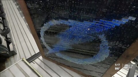 Local artist uses unique talents to honor the Tampa Bay Lightning