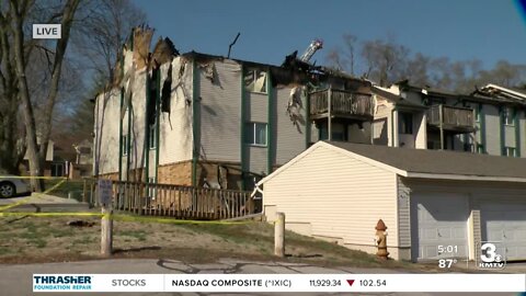 Bellevue apartment complex sustains heavy fire damage on Wednesday