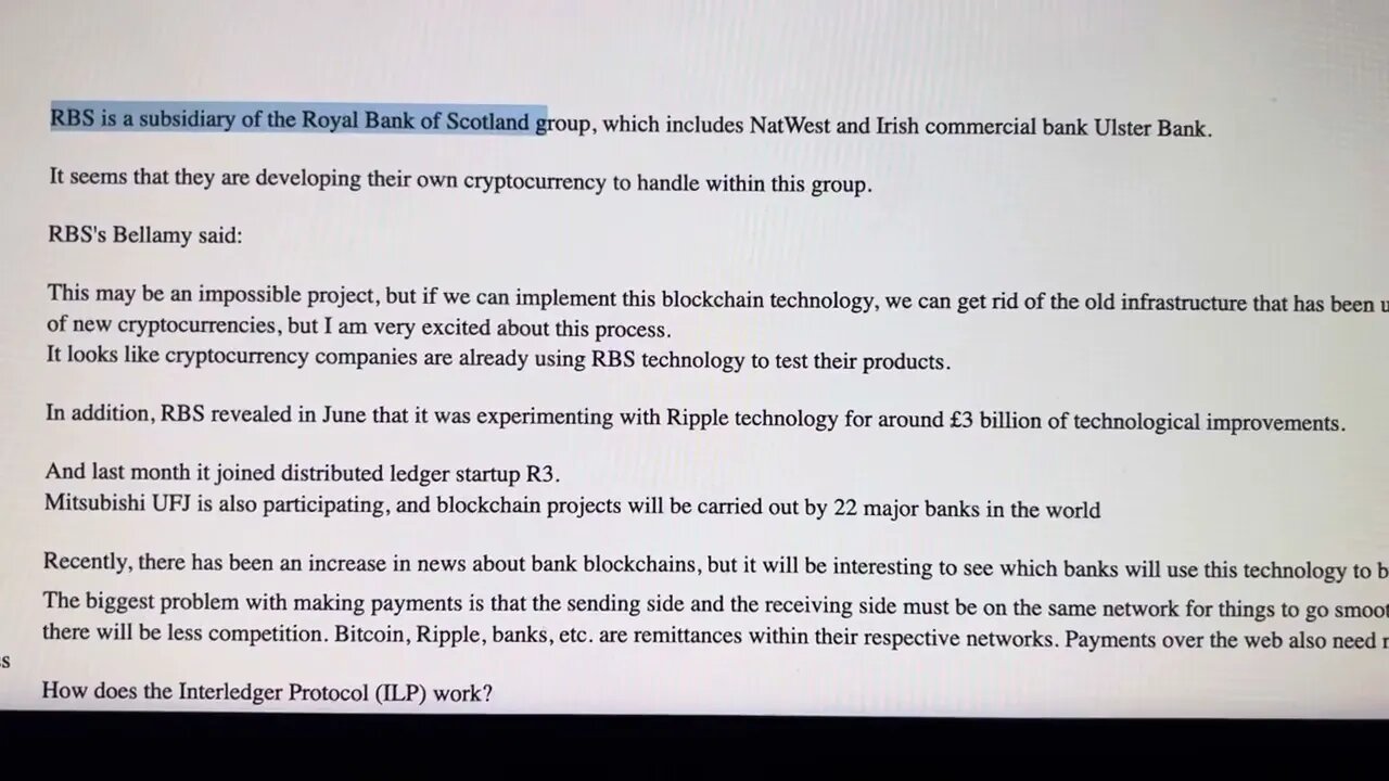 XRP RIPPLE IN SCOTLAND and Ireland 2015