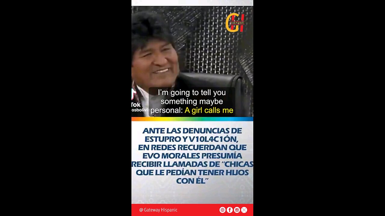 Evo habla con orgullo de su ‘AVENTURA’ con una MENOR que le pidió un hijo suyo