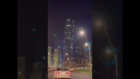 Night time doha skyline