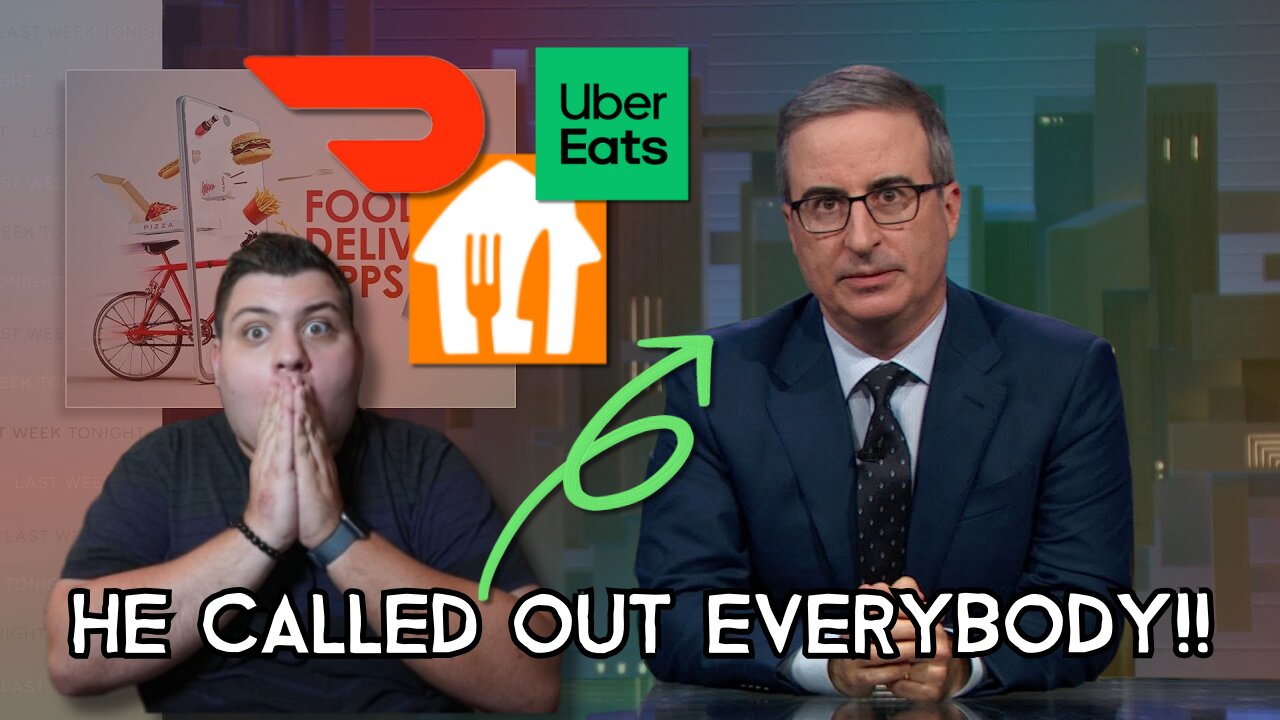 John Oliver EXPOSED Food Delivery Apps in EVERY WAY! - Doordash UberEats Grubhub