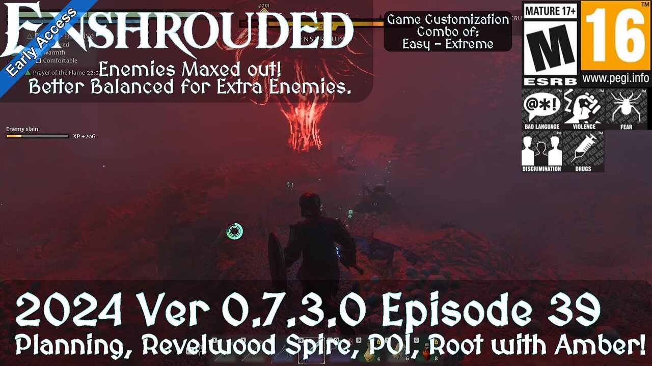 Enshrouded (2024 Episode 39) Planning, Revelwood Spire, 2x POI, Root with Amber!